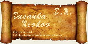 Dušanka Miokov vizit kartica